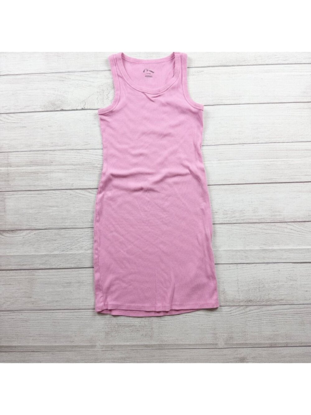 Art Class Kids Pink Ribbed Sleeveless Tank Dress Soft Blend L 10-12